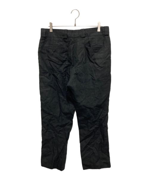 CARUSO（カルーゾ）CARUSO (カルーゾ) リネンスラックス ブラック サイズ:50-0Rの古着・服飾アイテム