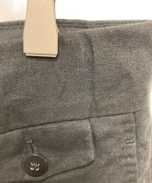 CARUSO（カルーゾ）CARUSO (カルーゾ) リネンスラックス ブラック サイズ:50-0Rの古着・服飾アイテム