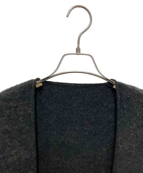ourhome（アワホーム）OURHOME (アワホーム) 洗えるアルパカ混ふんわりニットカーデ ブラック サイズ:FREEの古着・服飾アイテム