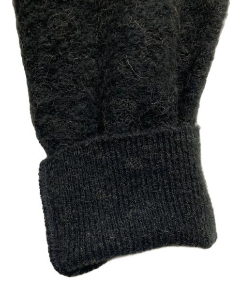 ourhome（アワホーム）OURHOME (アワホーム) 洗えるアルパカ混ふんわりニットカーデ ブラック サイズ:FREEの古着・服飾アイテム