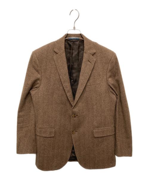 POLO RALPH LAUREN（ポロ・ラルフローレン）POLO RALPH LAUREN (ポロ・ラルフローレン) ヘリンボーンテーラードジャケット ブラウン サイズ:39Rの古着・服飾アイテム