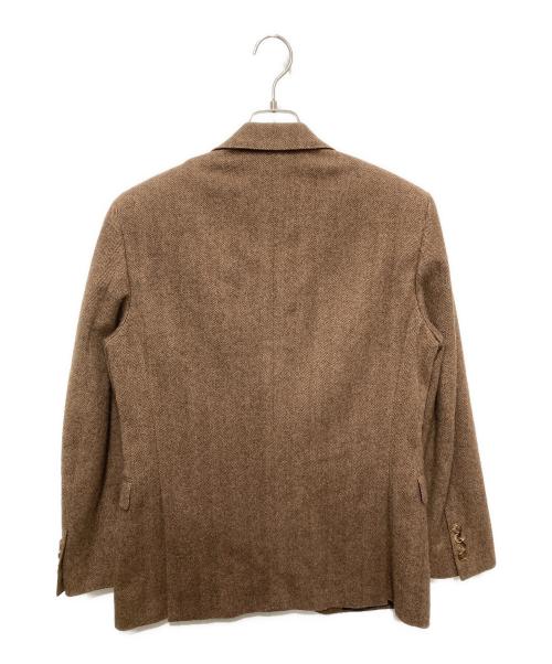 POLO RALPH LAUREN（ポロ・ラルフローレン）POLO RALPH LAUREN (ポロ・ラルフローレン) ヘリンボーンテーラードジャケット ブラウン サイズ:39Rの古着・服飾アイテム