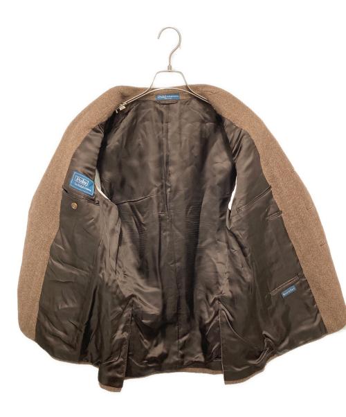 POLO RALPH LAUREN（ポロ・ラルフローレン）POLO RALPH LAUREN (ポロ・ラルフローレン) ヘリンボーンテーラードジャケット ブラウン サイズ:39Rの古着・服飾アイテム