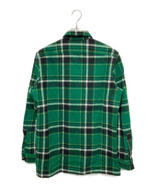 POLO RALPH LAUREN（ポロ・ラルフローレン）POLO RALPH LAUREN (ポロ・ラルフローレン) ウールブレンドチェックシャツ グリーン サイズ:Ⅿの古着・服飾アイテム