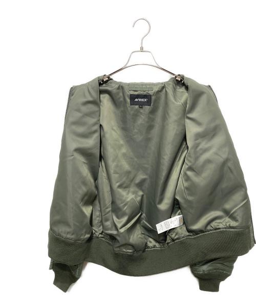 AVIREX（アヴィレックス）AVIREX (アヴィレックス) フライトジャケット カーキ サイズ:Ⅼの古着・服飾アイテム