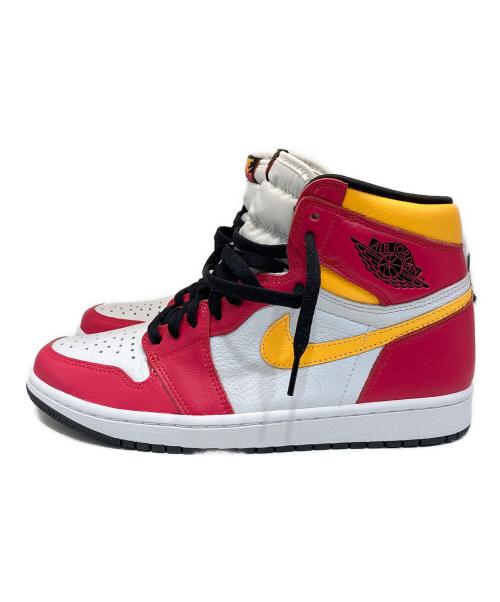 NIKE（ナイキ）NIKE (ナイキ) AIR JORDAN 1 RETRO HIGH OG／エアジョーダン 1 レトロ ハイ オージー ピンク×ホワイト サイズ:US9.5の古着・服飾アイテム