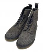 Dr.Martens×Harris Tweedドクターマーチン×ハリスツイード）の古着「8ホールツイードブーツ」｜ブラウン