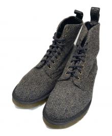 Dr.Martens×Harris Tweed（ドクターマーチン×ハリスツイード）の古着「8ホールツイードブーツ」｜ブラウン