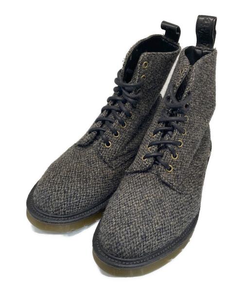 Dr.Martens（ドクターマーチン）Dr.Martens (ドクターマーチン) Harris Tweed (ハリスツイード) 8ホールツイードブーツ ブラウン サイズ:UK7の古着・服飾アイテム