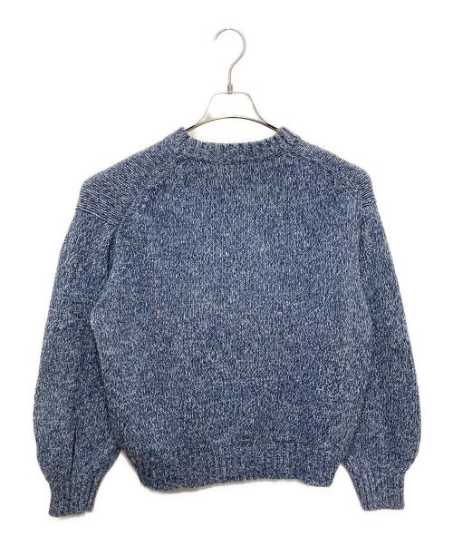 POLO RALPH LAUREN（ポロ・ラルフローレン）POLO RALPH LAUREN (ポロ・ラルフローレン) ロゴコットンクルーネックニット ネイビー サイズ:Ⅼの古着・服飾アイテム