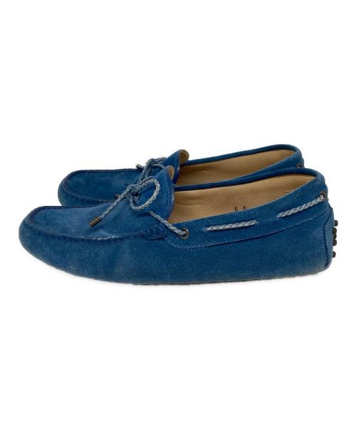 TOD'S（トッズ）TOD'S (トッズ) スエードドライビングシューズ ブルー サイズ:６Aの古着・服飾アイテム