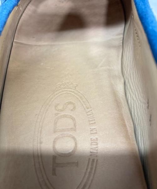 TOD'S（トッズ）TOD'S (トッズ) スエードドライビングシューズ ブルー サイズ:６Aの古着・服飾アイテム