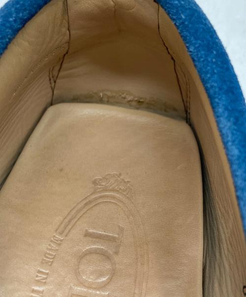 TOD'S（トッズ）TOD'S (トッズ) スエードドライビングシューズ ブルー サイズ:６Aの古着・服飾アイテム
