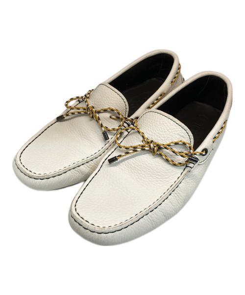 TOD'S（トッズ）TOD'S (トッズ) ドライビングシューズ ホワイト サイズ:5　1/2の古着・服飾アイテム