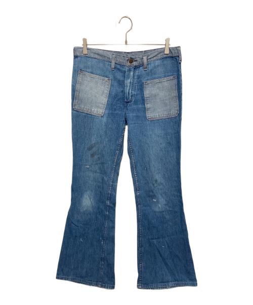 Wrangler（ラングラー）Wrangler (ラングラー) 60’s フロントポケットフレアデニムパンツ インディゴ サイズ:33×32の古着・服飾アイテム