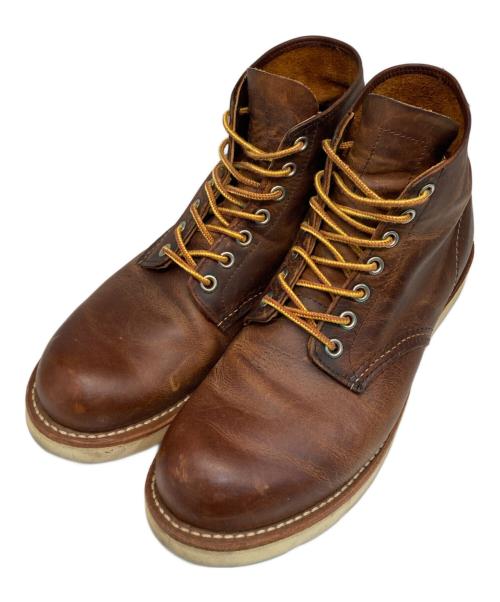 RED WING（レッドウィング）RED WING (レッドウィング) クラシックラウンドトゥ ワークブーツ ブラウン サイズ:US7 2/1の古着・服飾アイテム