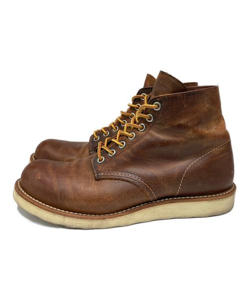 RED WING（レッドウィング）RED WING (レッドウィング) クラシックラウンドトゥ ワークブーツ ブラウン サイズ:US7 2/1の古着・服飾アイテム