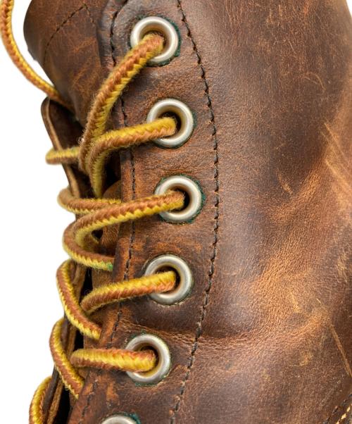 RED WING（レッドウィング）RED WING (レッドウィング) クラシックラウンドトゥ ワークブーツ ブラウン サイズ:US7 2/1の古着・服飾アイテム