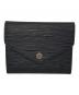 LOUIS VUITTON（ルイ ヴィトン）の古着「3つ折り財布」｜ブラック