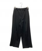 sssteinシュタイン）の古着「EASY LONG WIDE TROUSERS／イージーロングワイドトラウザーズ」｜ブラック