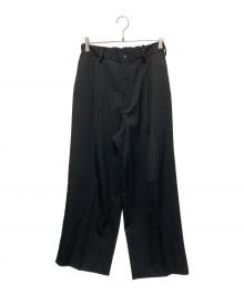 ssstein（シュタイン）の古着「EASY LONG WIDE TROUSERS／イージーロングワイドトラウザーズ」｜ブラック