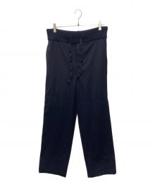 LOEWE（ロエベ）の古着「バックアナグラムパッチ リブウェスト スラックスパンツ」｜ネイビー