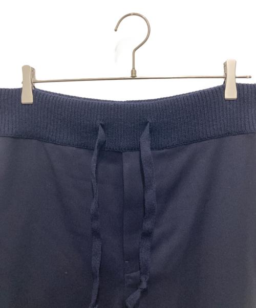LOEWE（ロエベ）LOEWE (ロエベ) バックアナグラムパッチ リブウェスト スラックスパンツ ネイビー サイズ:46の古着・服飾アイテム
