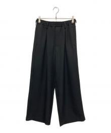 JOURNAL STANDARD（ジャーナルスタンダード）の古着「ツイードカットラインフローイージースラックス」｜ブラック