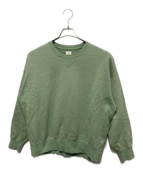 WMV VISVIM（ダブリューエムブイ ヴィズヴィム）WMV VISVIM (ダブリューエムブイ ヴィズヴィム) AMPLUS SWEAT L/S グリーンの古着・服飾アイテム