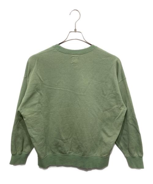 WMV VISVIM（ダブリューエムブイ ヴィズヴィム）WMV VISVIM (ダブリューエムブイ ヴィズヴィム) AMPLUS SWEAT L/S グリーンの古着・服飾アイテム