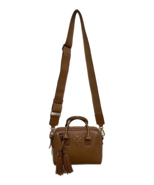 TORY BURCH（トリーバーチ）TORY BURCH (トリーバーチ) Thea ミニボストンバッグ ブラウンの古着・服飾アイテム