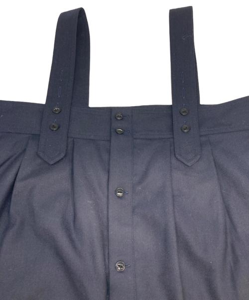 HAVERSACK（ハバーサック）HAVERSACK (ハバーサック) ウールブレンドジャンパースカート ネイビーの古着・服飾アイテム