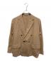 AURALEE（オーラリー）の古着「HARD TWIST GABARDINE DOUBLE-BREASTED JACKET / ハード・ツイスト・ギャバジン・ダブルブレスト・ジャケット」｜ベージュ