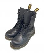 Dr.Martens×MM6 Maison Margielaドクターマーチン×エムエムシックスメゾンマルジェラ）の古着「1490 TWIST MM6 10 ホール ブーツ」｜ブラック