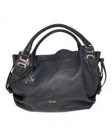 BALLY（バリー）の古着「レザーハンドバッグ」｜ブラック