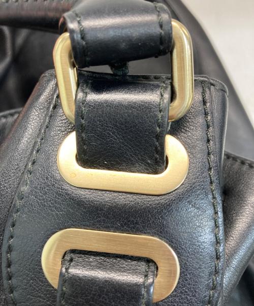 BALLY（バリー）BALLY (バリー) レザーハンドバッグ ブラックの古着・服飾アイテム