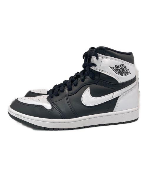 NIKE（ナイキ）NIKE (ナイキ) エアジョーダン1 レトロ ハイ OG ブラック×ホワイト サイズ:US9.5の古着・服飾アイテム