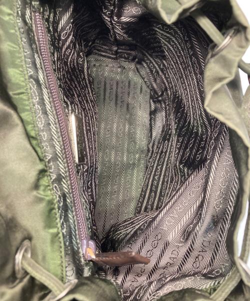 PRADA（プラダ）PRADA (プラダ) ヴェラ ナイロンリュック オリーブ(EBANO)の古着・服飾アイテム