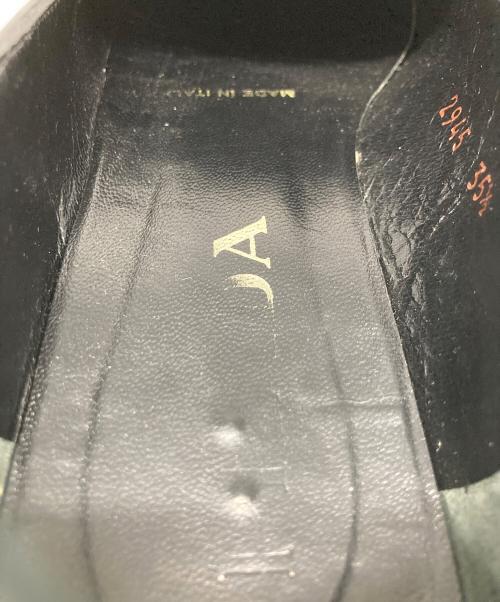 PRADA（プラダ）PRADA (プラダ) スクウェアトゥローファー ブラック サイズ:35 1/2の古着・服飾アイテム