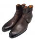 Santoni（サントーニ）の古着「サイドジップブーツ」｜ブラウン