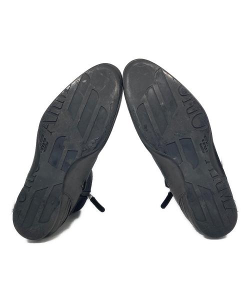 EMPORIO ARMANI（エンポリオ アルマーニ）EMPORIO ARMANI (エンポリオ アルマーニ) 切替サイドジップブーツ ブラック サイズ:44の古着・服飾アイテム
