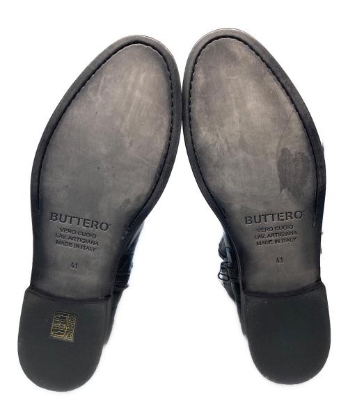 BUTTERO（ブッテロ）BUTTERO (ブッテロ) サイドジップブーツ ブラック サイズ:41の古着・服飾アイテム