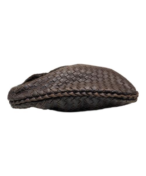 BOTTEGA VENETA（ボッテガベネタ）BOTTEGA VENETA (ボッテガベネタ) イントレチャートホーボーバッグ ブラウンの古着・服飾アイテム