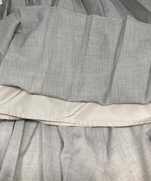 IENA（イエナ）IENA (イエナ) ボイルシアープリーツスカート グレー サイズ:38の古着・服飾アイテム