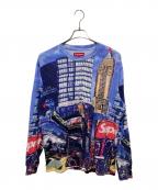 SUPREMEシュプリーム）の古着「Skyline Sequin L/S Top」｜スカイブルー