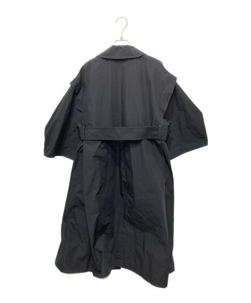avie（アビィ）avie (アビィ) LC/LLL 別注ボリュームスリーブタックコート ブラック サイズ:38の古着・服飾アイテム