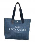COACHコーチ）の古着「デニムトートバッグ」｜インディゴ