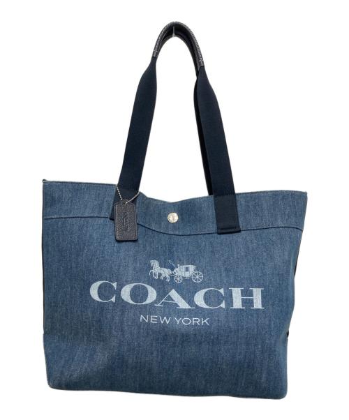 COACH（コーチ）COACH (コーチ) デニムトートバッグ インディゴの古着・服飾アイテム