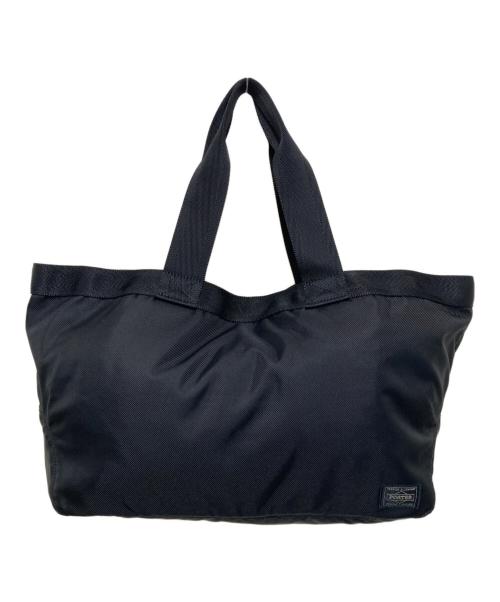 PORTER（ポーター）PORTER (ポーター) ラウンドトートバッグS ブラックの古着・服飾アイテム