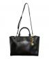 LAUREN RALPH LAUREN (ローレン ラルフ ローレン) チャーム付き2WAYトートバッグ ブラック：13000円